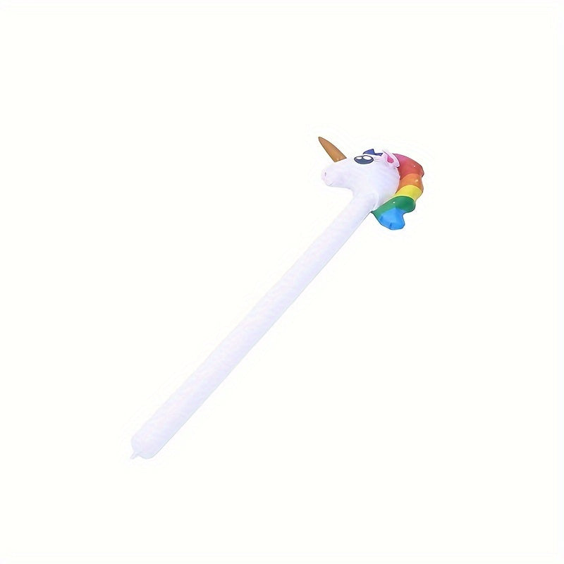 1PC Animal Inflatable Unicorn Stick Party Props Game Mounts