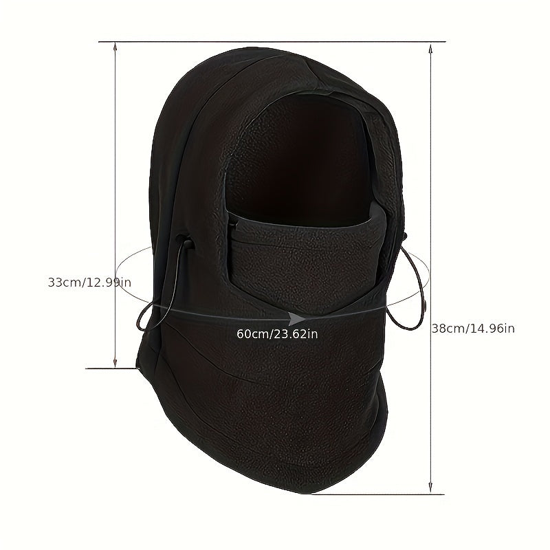 2pcs Winter Face Mask Balaclava Windproof Thermal Hat Outdoor Cycling Ski Hat