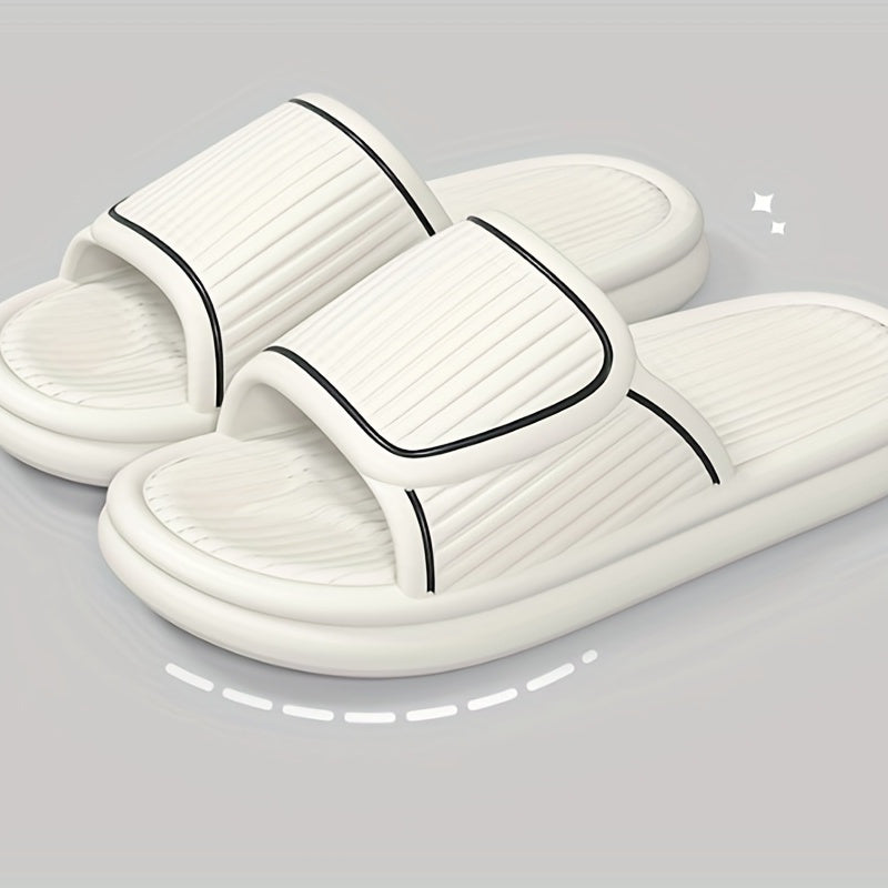 Women's Contrast Slides Soft Sole Pillow Slides