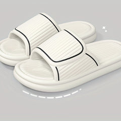 Women's Contrast Slides Soft Sole Pillow Slides