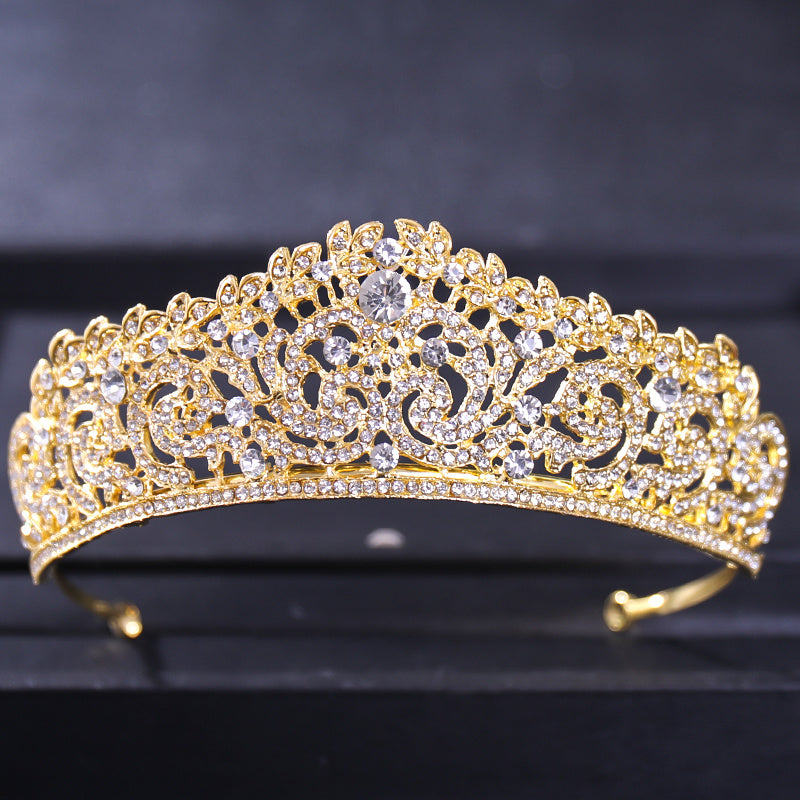 Crystal Wedding Tiara Bridal Silver Golden Bride Headband