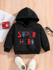 Baby Boys Sweatshirt Hoodie HERO Graphic Pullover