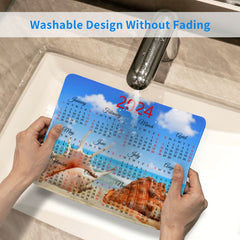 Waterproof Mouse Pad Non Slip Rubber Base Stitched Edges Computers