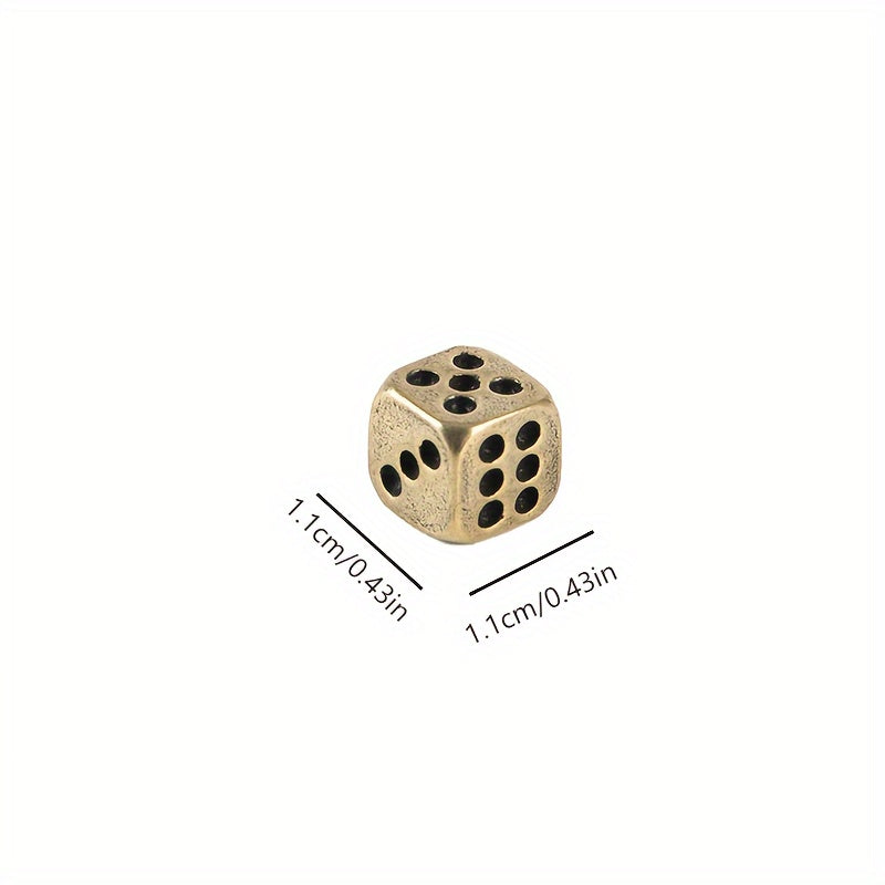Brass Round Dice for Bar Supplies and Props