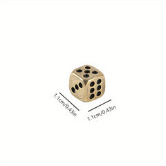 Brass Round Dice for Bar Supplies and Props