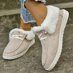 Women's Faux Fur Snow Boots Warm & Non-slip