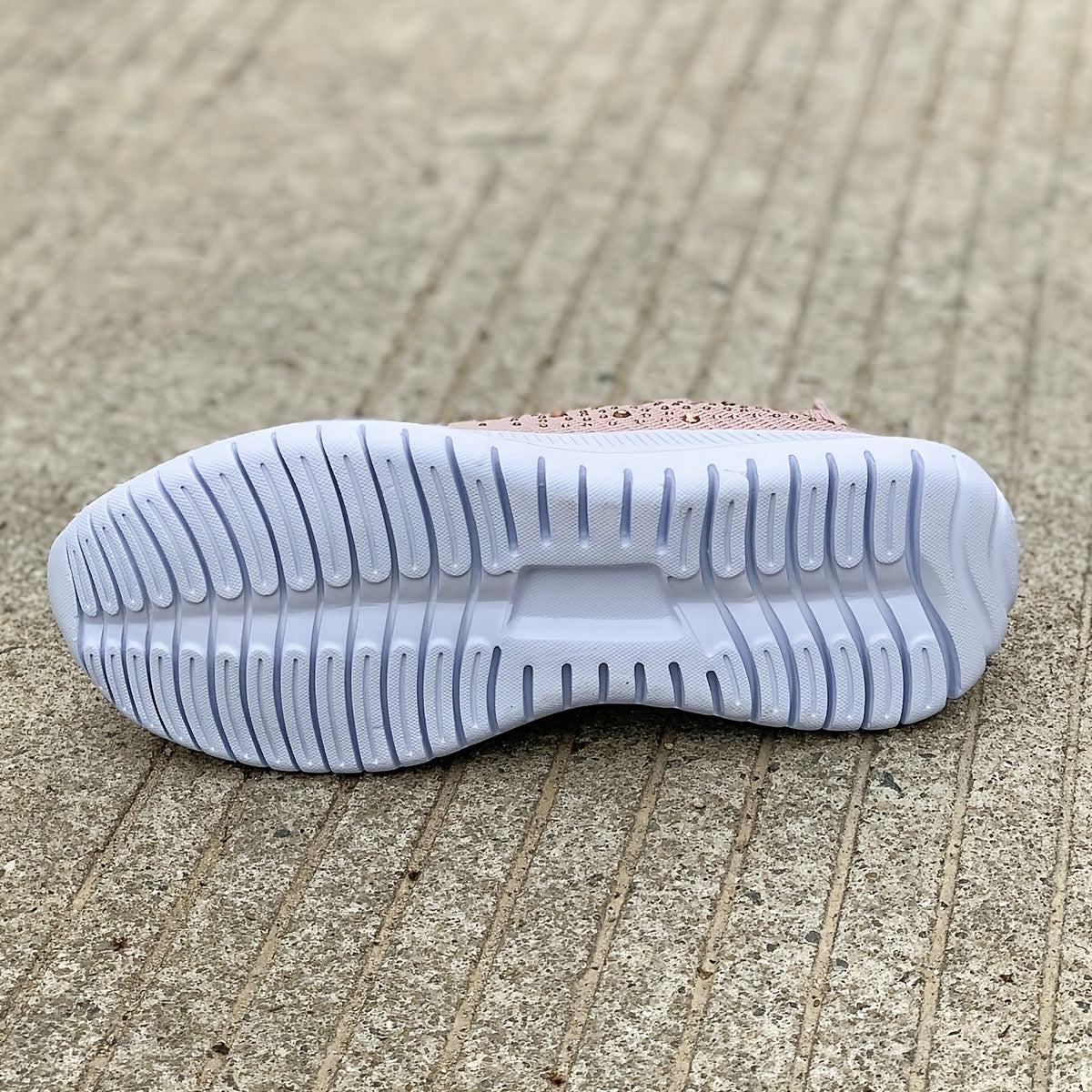 Women's Rhinestone Slip-On Sock Shoes