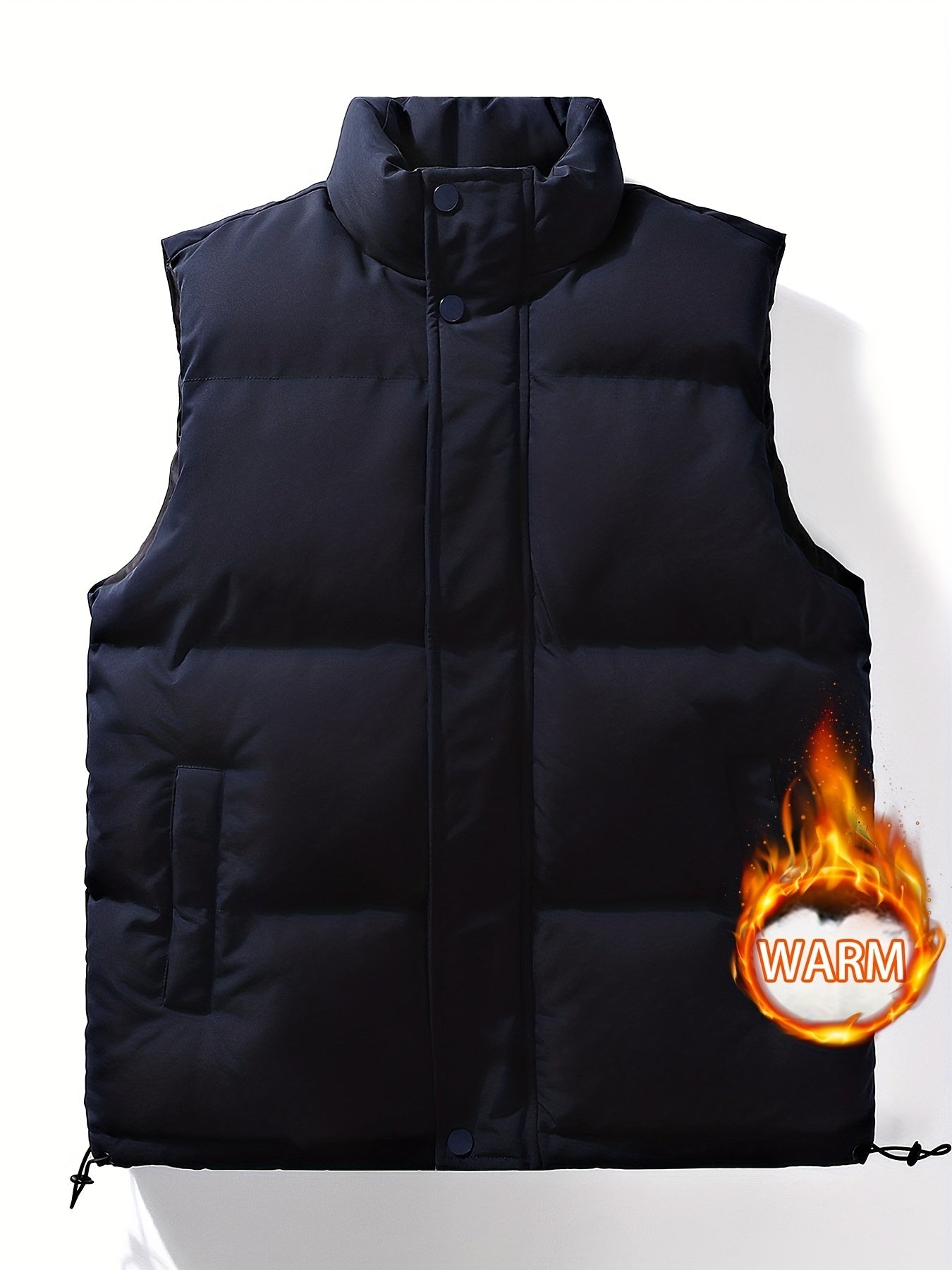 Men's Casual Plush Lining Winter Vest