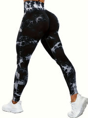 Tie Dye Yoga Leggings High Waist Workout Tight Sports Pants