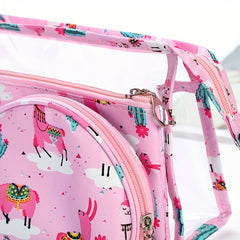 3 Pcs Travel Storage Pouch Zipper Makeup Bag Cosmetic Lipstick Bags