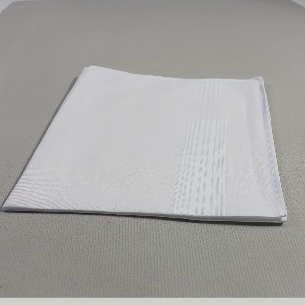 Fabric Pocket Squares 10 Pack Soft Washable Handkerchiefs