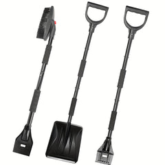 3-in-1 Car Snow Shovel Telescopic Ice Shovel Snow Removal Tool