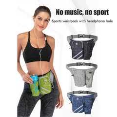 Outdoor Sports Fanny Pack Waterproof Bag Gray