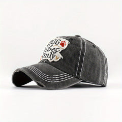 Embroidered Baseball Cap Washed Denim Sun Hat Male Peaked Cap