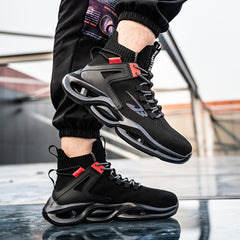 Breathable High Top Work Safety Shoes Industrial Construction Sneakers