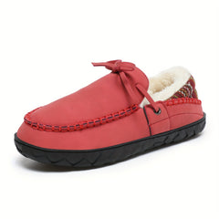 Women's Winter Faux Fur Lined Moccasin Flats
