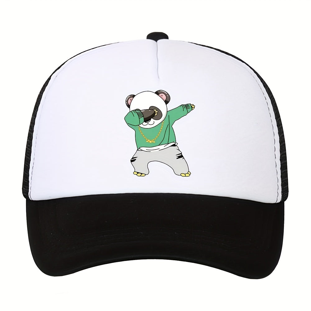 Breathable Baseball Cap Outdoor Sunshade Cartoon Print Trucker Dad Hat