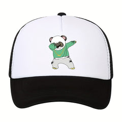 Breathable Baseball Cap Outdoor Sunshade Cartoon Print Trucker Dad Hat