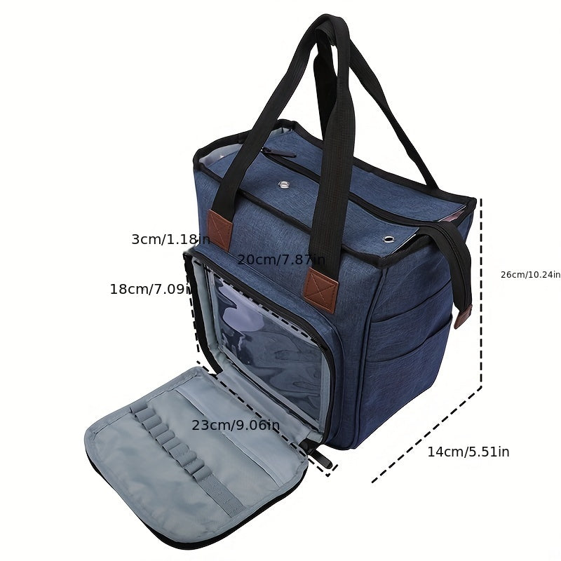 1pc Knitting Bag Crochet Storage Tote Bag Portable Yarn Storage Carrying Bag