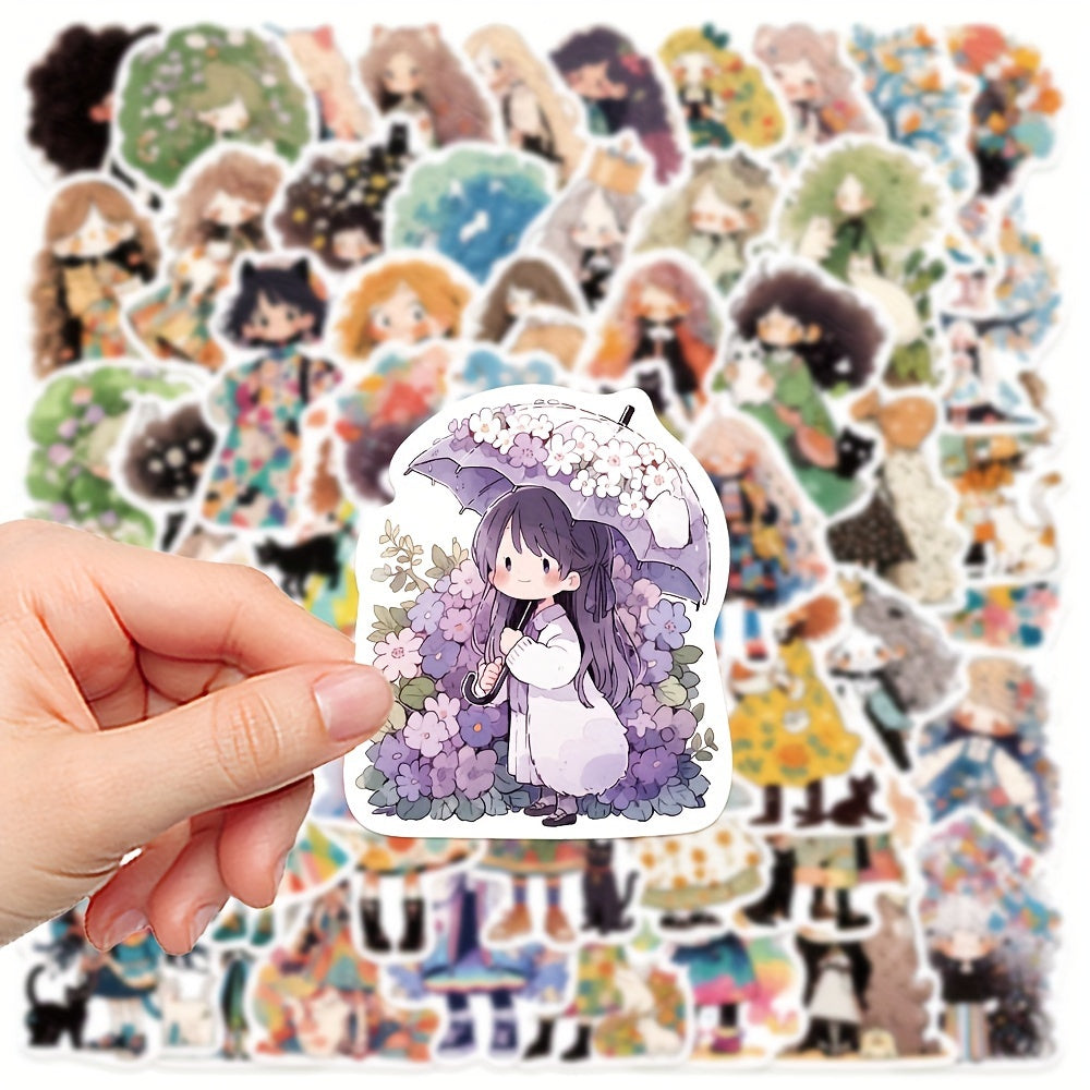 60pcs Graffiti Beauty Stickers for Laptop Helmet Water Cup Decoration