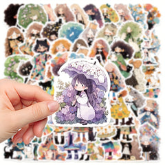 60pcs Graffiti Beauty Stickers for Laptop Helmet Water Cup Decoration