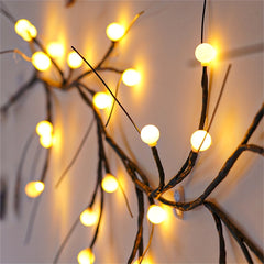 7ft Bendable Artificial Branches Lights USB Plug 48 LEDs Lighted Willow Vine