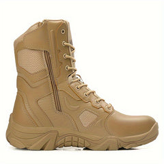 Men's High Top Military Style Hiking Boots Non Slip Lace Up Shoes