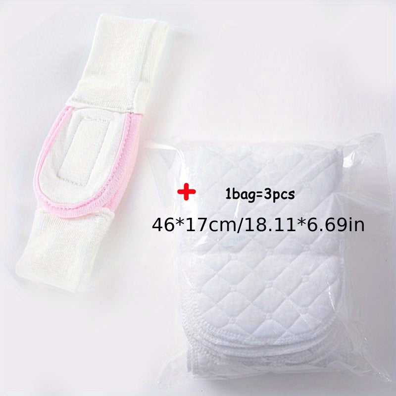 Cotton Baby Diaper Fixed Belt Waistband Buckle Strap