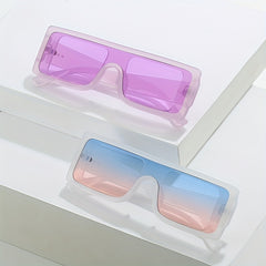 Y2K Rectangle Sunglasses Summer Candy UV400 Sun Shades