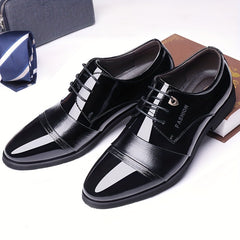 Men's Derby Shoes Lace up Front Business Formal Wedding