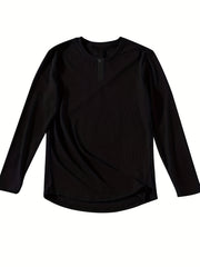 Men's Long Sleeve Workout Shirt Compression Top for Outdoor Gym Running Fitness