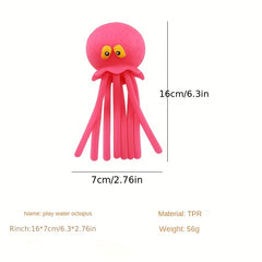 Water Play Decompression Toy Octopus Pinch Music Ocean Animal Children Bath Toy