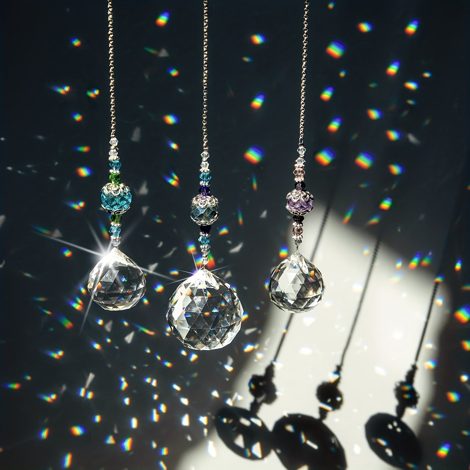 Crystal Prism Ball Rainbow Maker Window Prisms Suncatcher