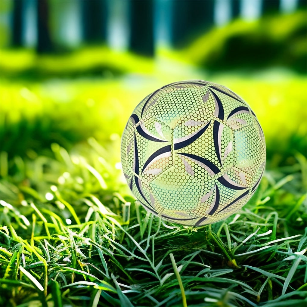 6pcs Fluorescent Reflective Soccer Ball Set for Training Glow in the Dark