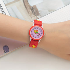 Stylish Casual Girl Watch with Love Design