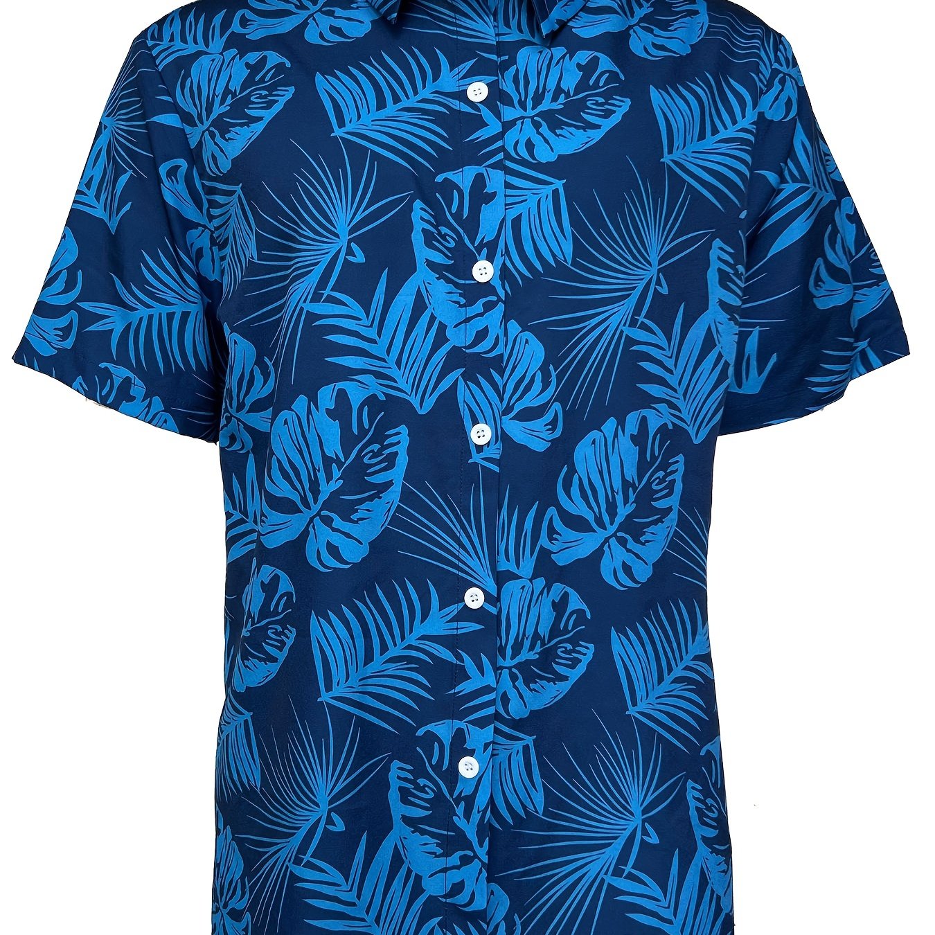 Tropical Pattern Short Sleeve Hawaiian Shirt for Men