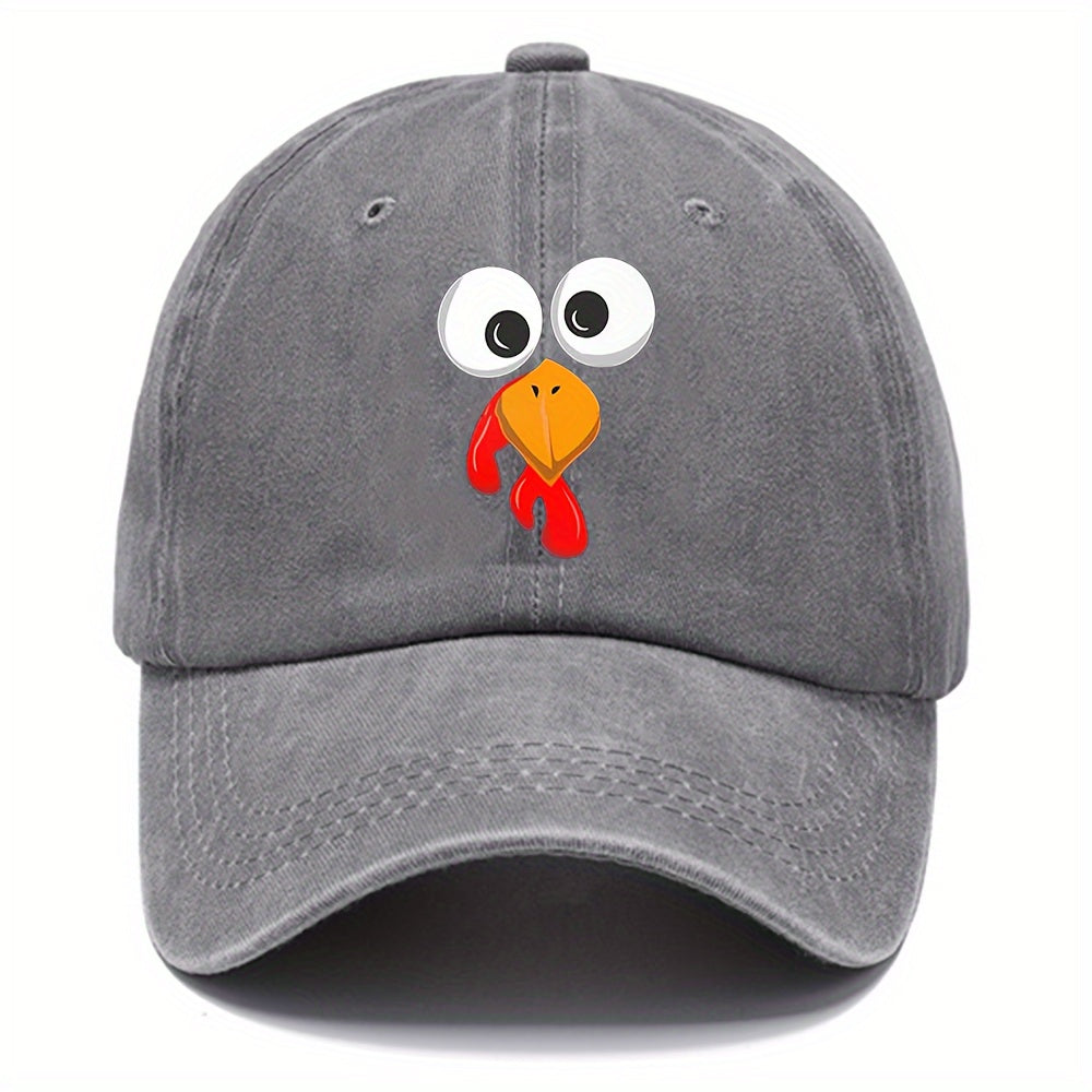 Bird Print Baseball Cap Sun Protection Hat