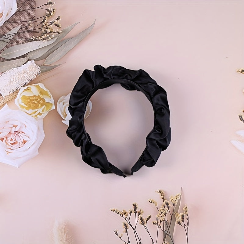 Vintage Wide Brim Cloth Hair Band Hair Accessories For Girls Women