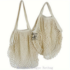 Cotton Mesh Bag Portable Shoulder Bag for Fruit and Vegetable