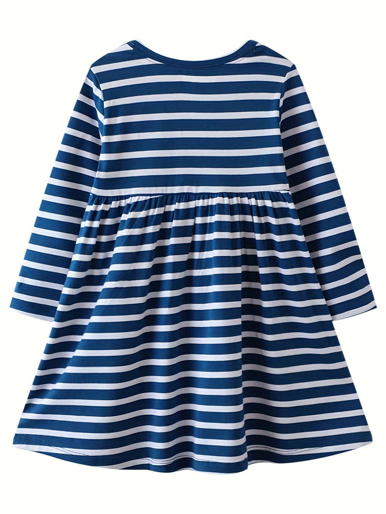 Preschool Girls' Unicorn Striped Long Sleeve Dress