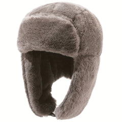 Winter Thick Plush Windproof Warm Earflap Hat for Outdoor Skiing Cycling