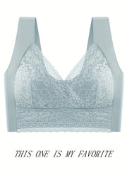 Lace Wireless Bras Full Coverage Breathable Women's Lingerie