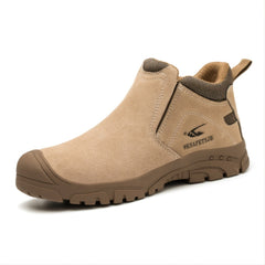 Men's High Top Steel Toe Work Safety Shoes