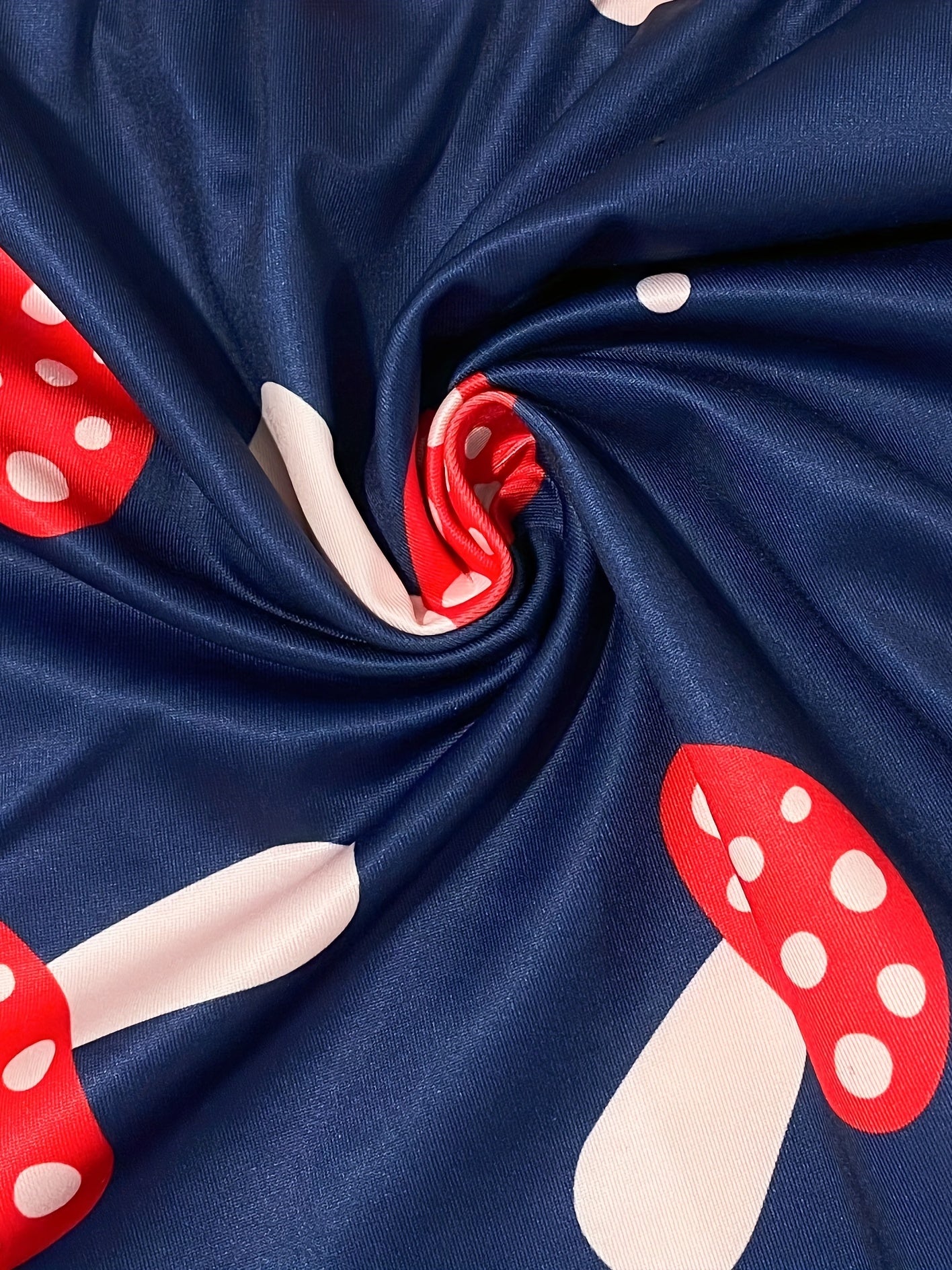 Women's Plus Mushroom Print Stretch Pajama Shorts
