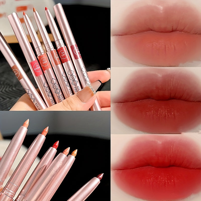 Rotating Lip Liner Lipstick Pen Waterproof Matte
