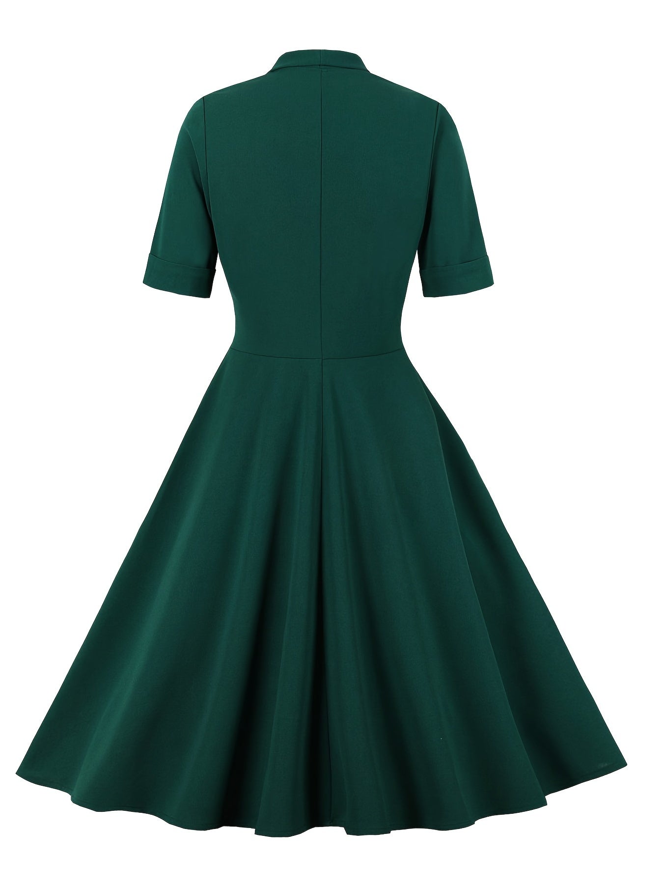 V Neck Bow Front Dress Slim Casual Bridesmaid Dress Spring & Fall