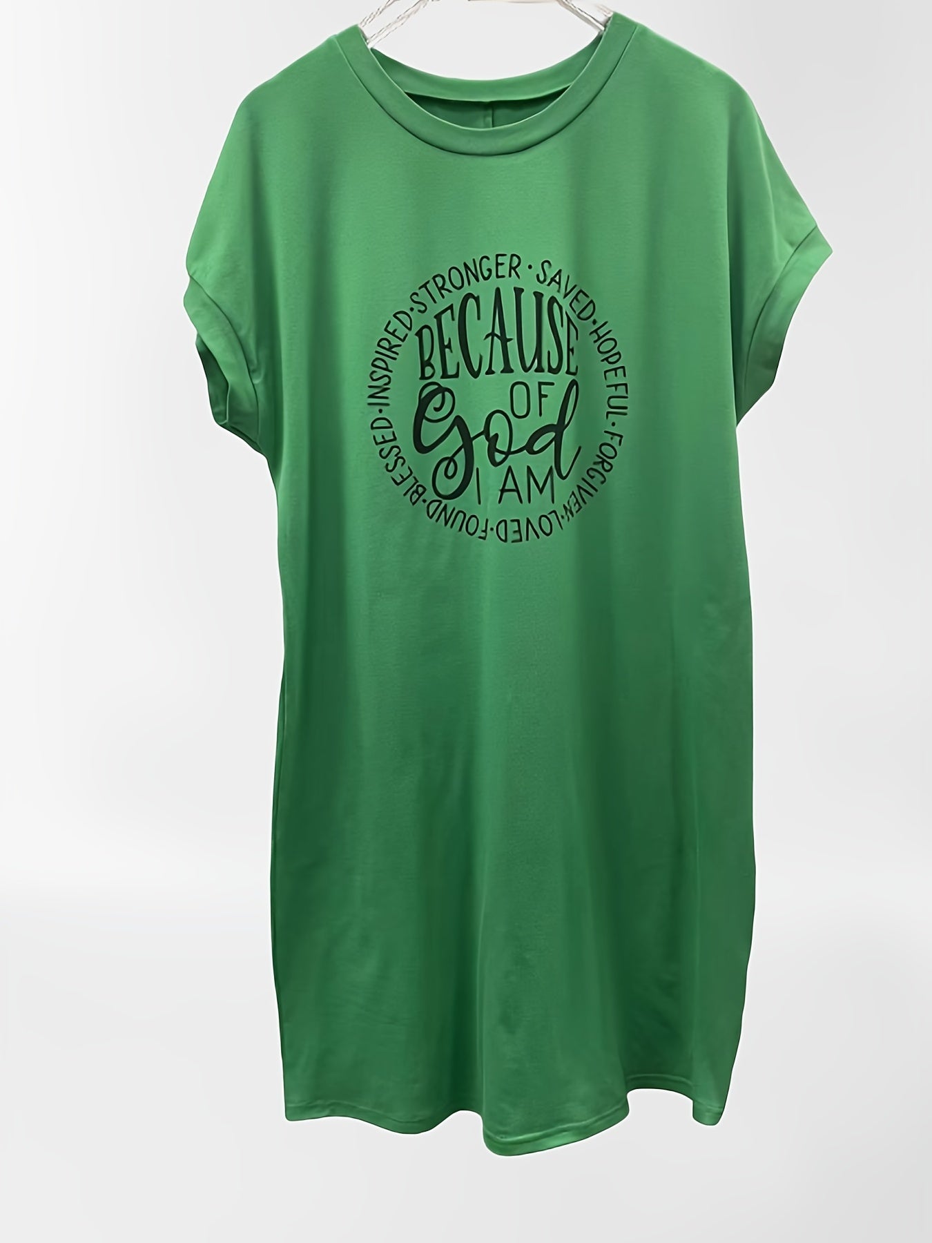 Short Sleeve Crew Neck Dress for Women