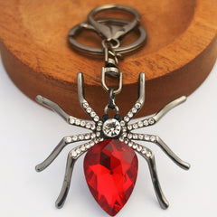 Crystal Spider Animal Keychain for Bag Backpack Wallet Car Keys
