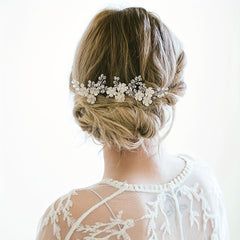 Flower Crystal Wedding Bridal Hairpin Headdress DIY