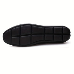Men's Moc Toe Loafer Shoes Comfy Non slip Slip On Shoes